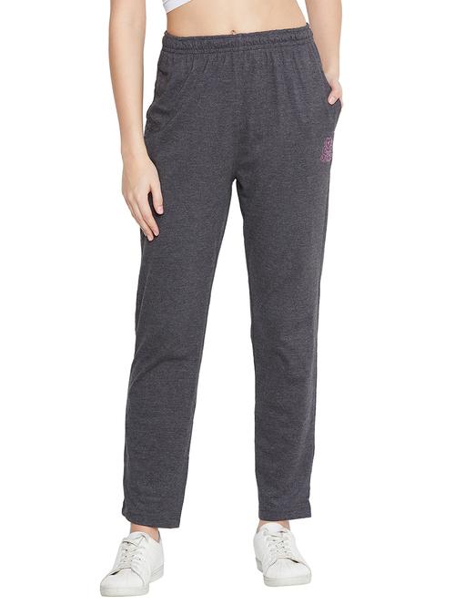 grey cotton track pants - 17024318 - Very Small Image - 1