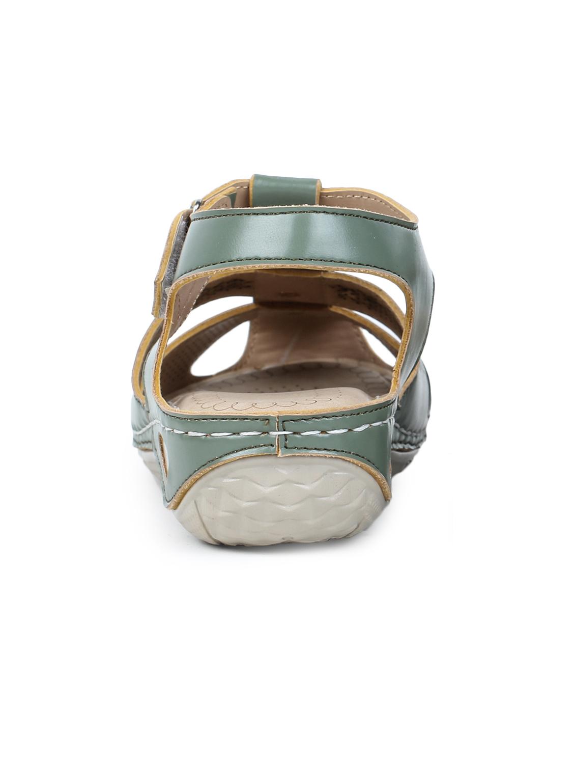 green back strap sandals - 17024777 - Zoom Image - 3