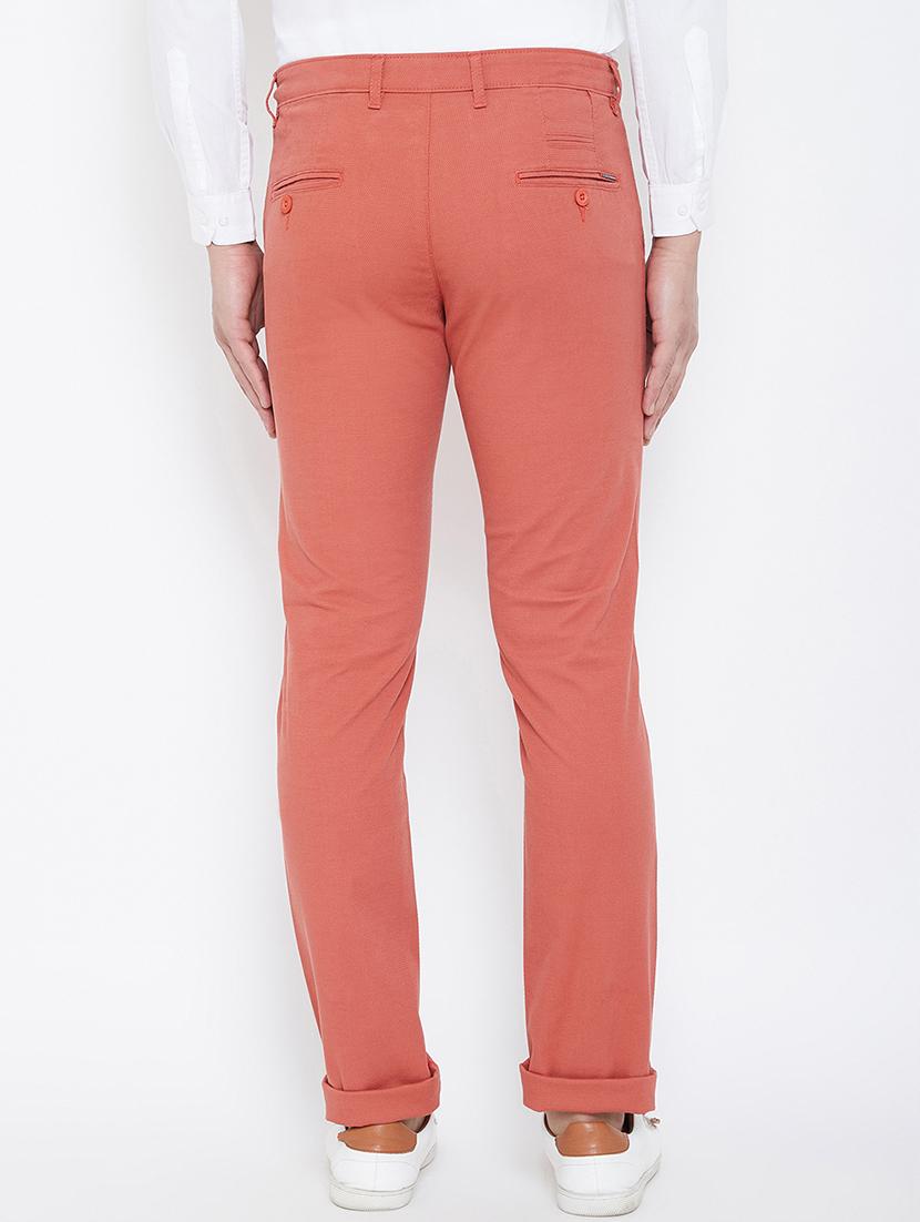 red solid chinos - 17031583 - Zoom Image - 3