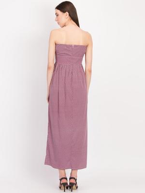 printed tube maxi dress - 17033925 - Standard Image - 3
