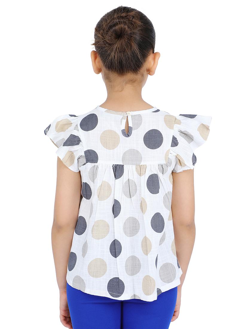white cotton regular tees & top - 17062606 - Zoom Image - 3