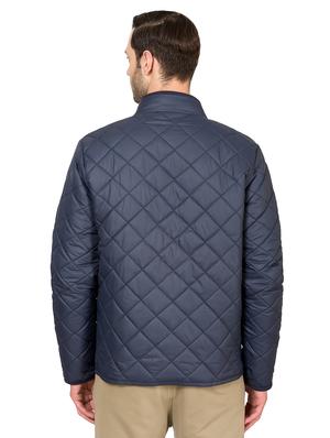 navy blue nylon quilted jacket - 17071965 - Standard Image - 3