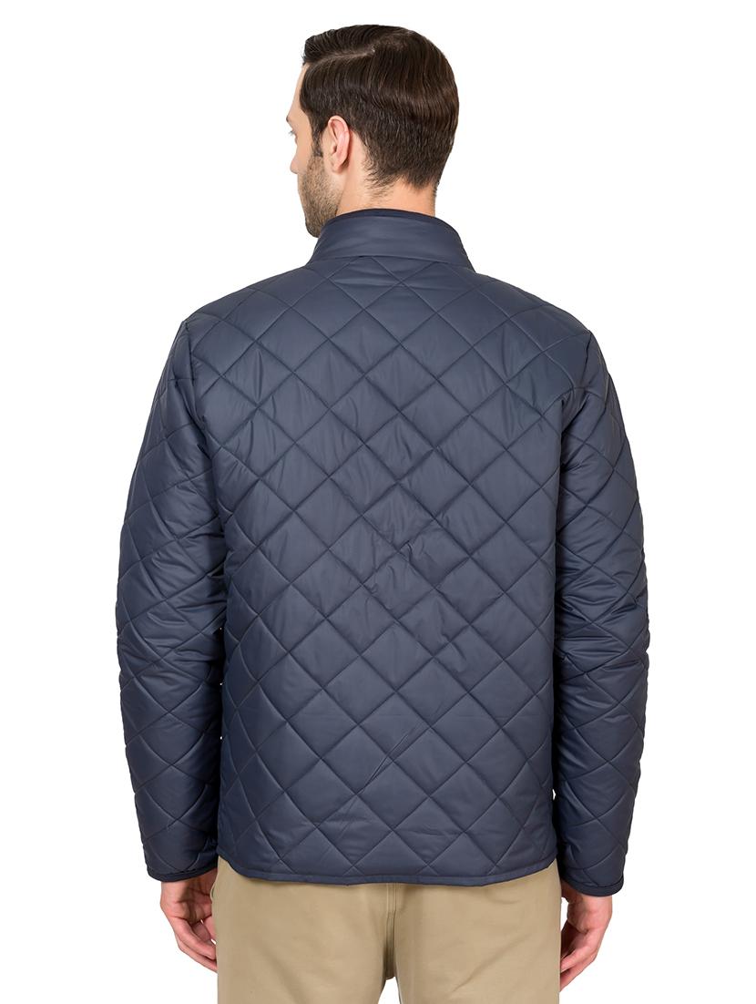 navy blue nylon quilted jacket - 17071965 - Zoom Image - 3
