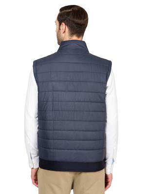 navy blue nylon quilted jacket - 17071967 - Standard Image - 3