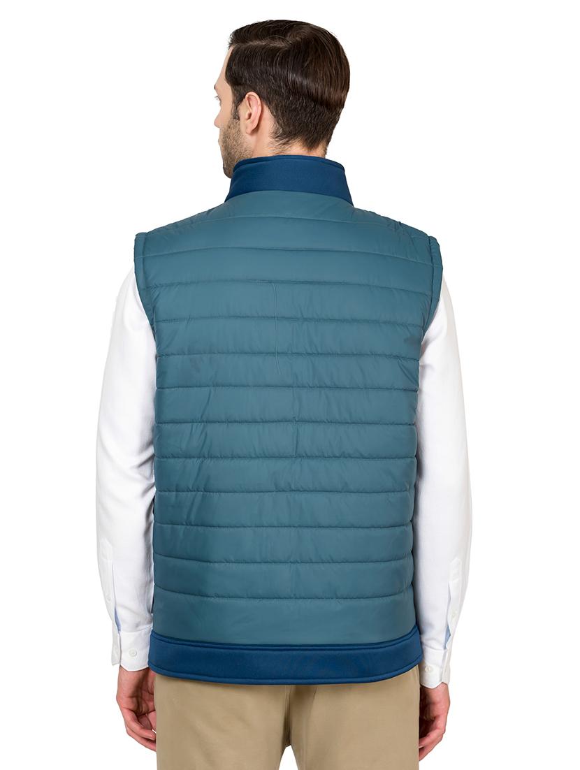 blue nylon quilted jacket - 17071968 - Zoom Image - 3
