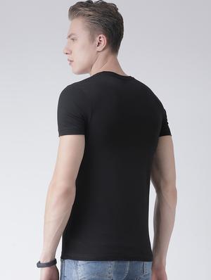 black solid pocket t-shirt - 17077127 - Standard Image - 3