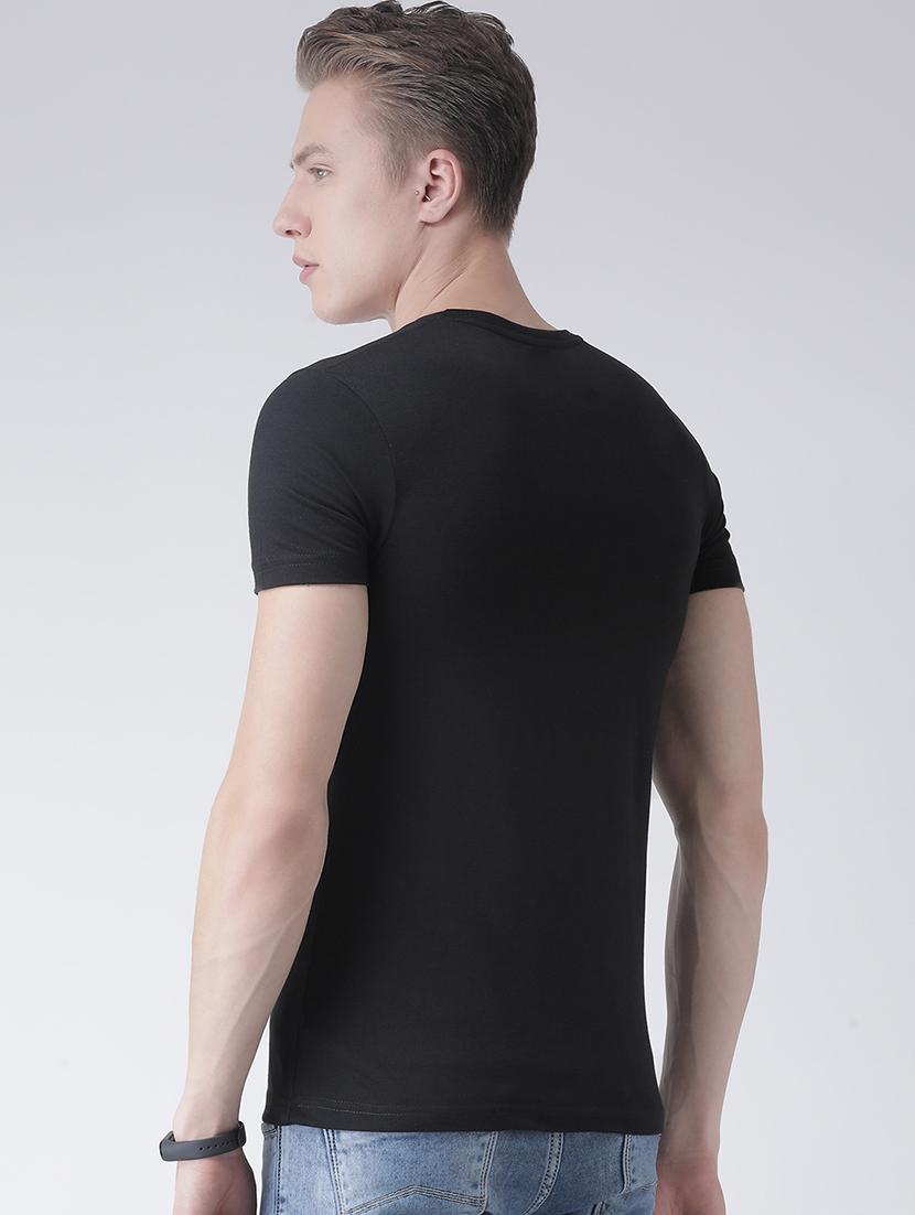 black solid pocket t-shirt - 17077127 - Zoom Image - 3