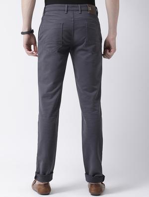grey cotton chinos casual trousers - 17078833 - Standard Image - 3
