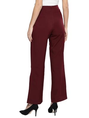 button detail flat front trouser - 17085278 - Standard Image - 3