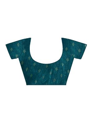 geometrical printed saree with blouse - 17093365 - Standard Image - 3