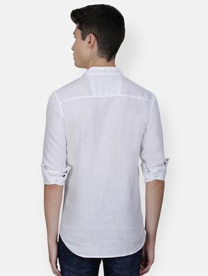 white solid short kurta - 17093645 - Standard Image - 3