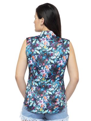 sleeveless floral shirt - 17108578 - Standard Image - 3