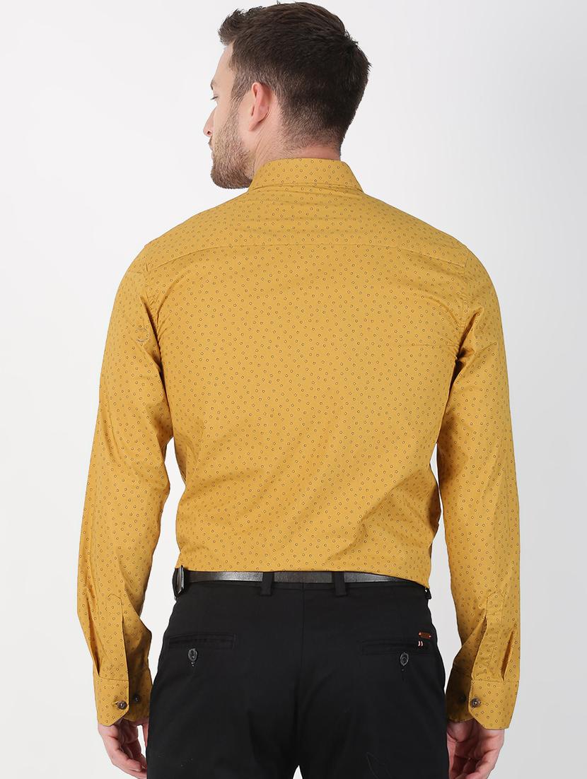 yellow printed casual shirt - 17127431 - Zoom Image - 3