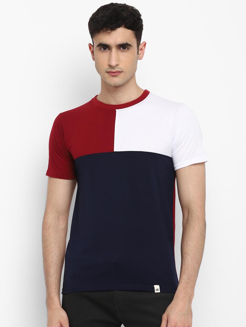 multi colorblock cut & sew t-shirts