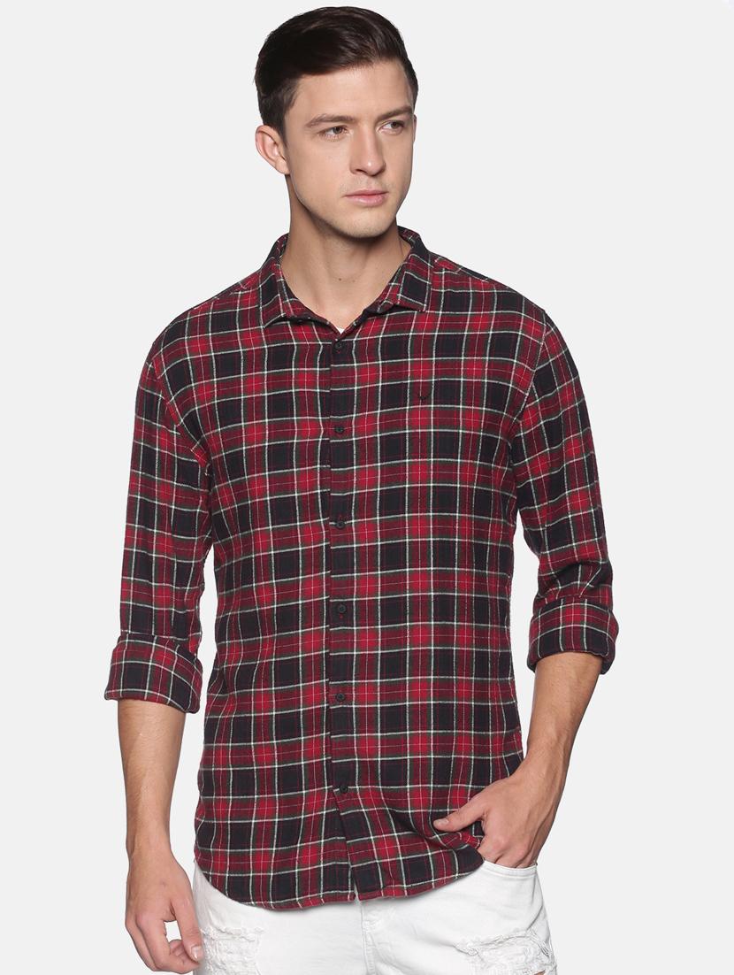 mens checks casual shirt