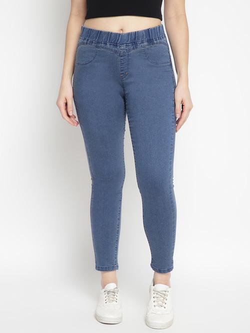 mid rise solid jegging - 17874603 - Very Small Image - 1