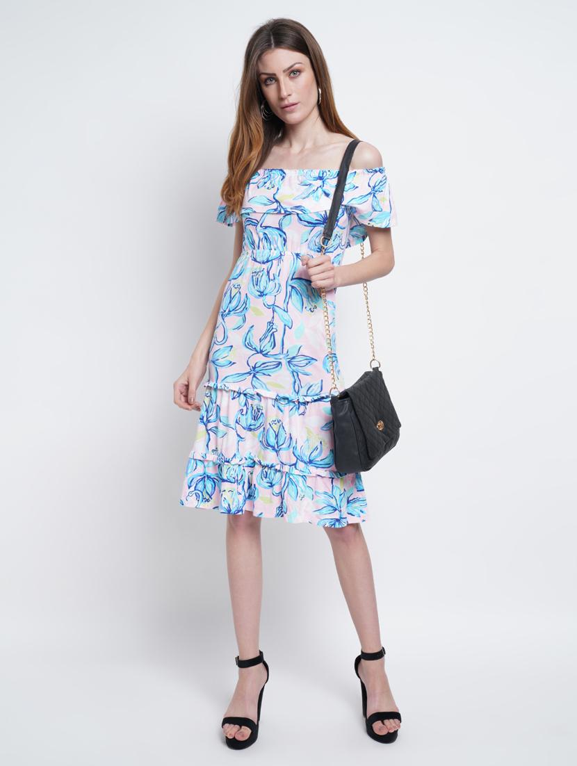 women's fit & flare floral dress