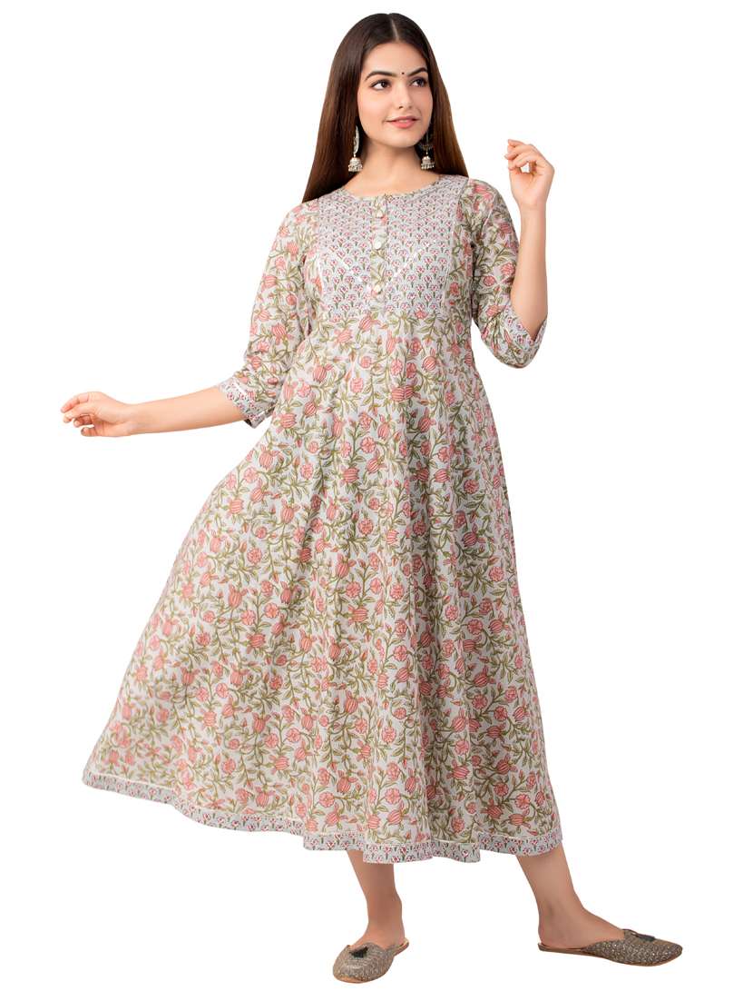 women's flared kurta