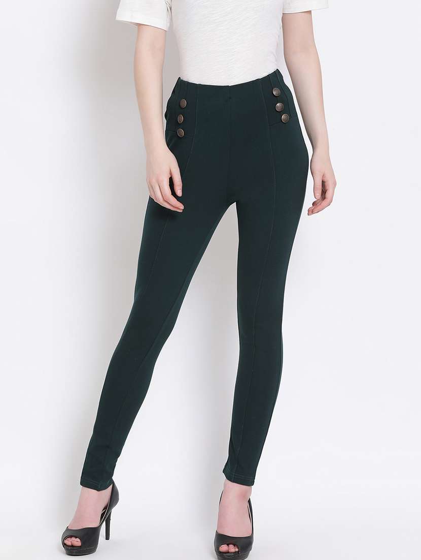high rise solid jegging