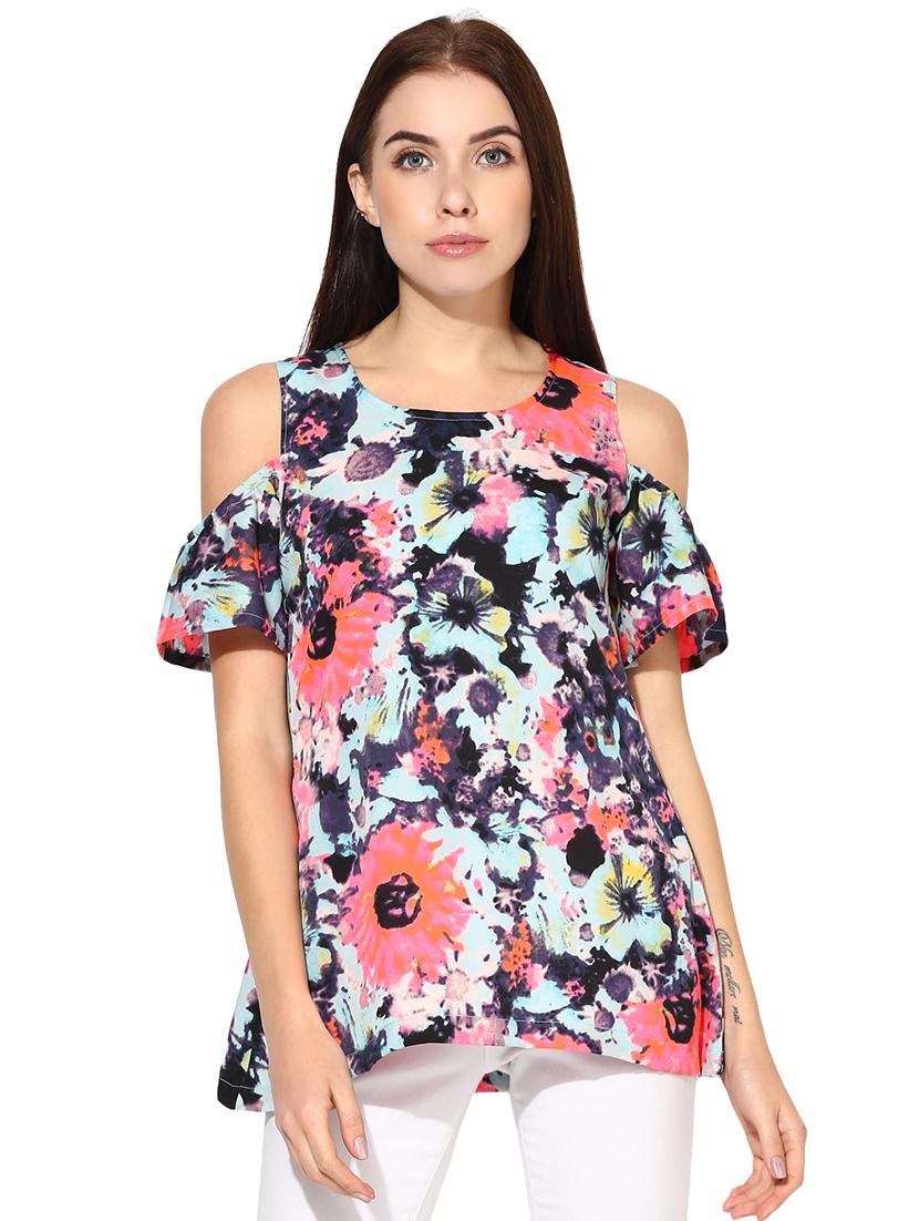 women's a line round neck top