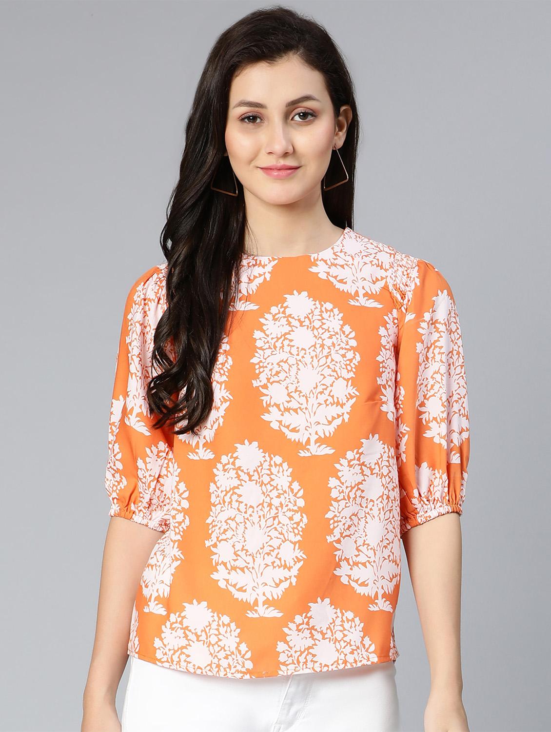 women's straight round neck top