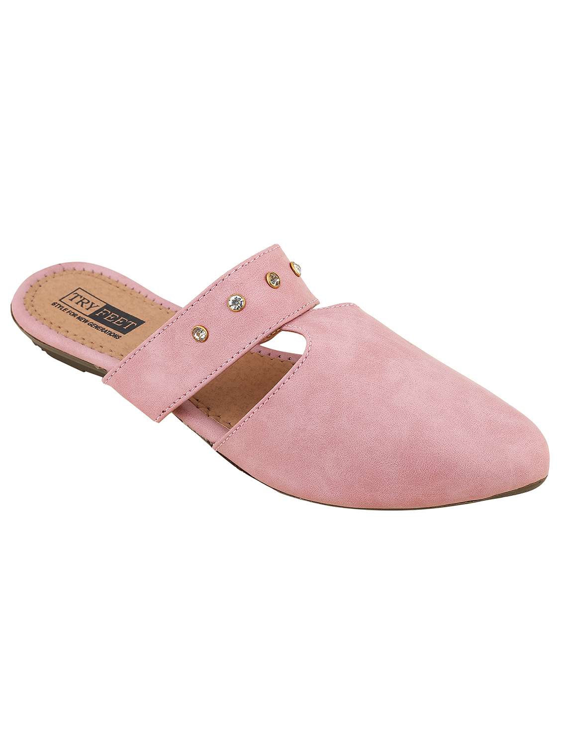 pink mules sandal