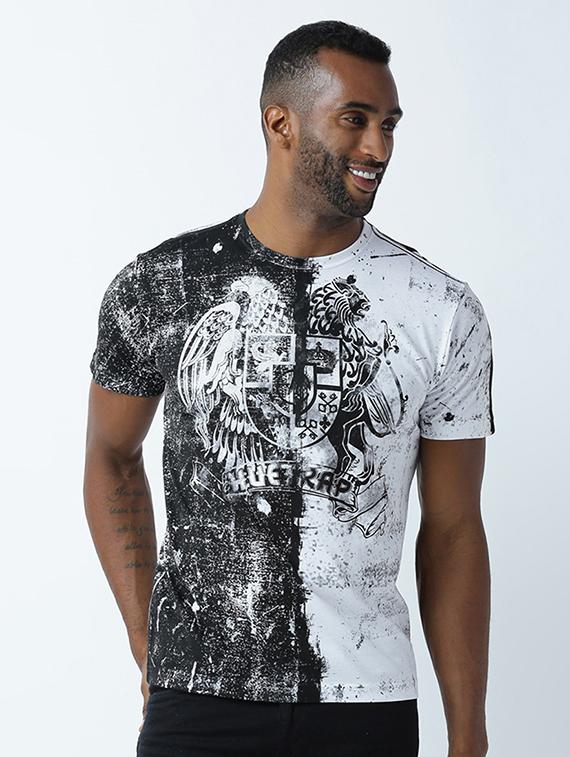 men printed round neck t-shirt