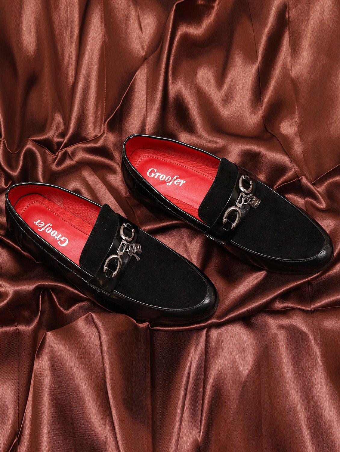 men slip on horsebit loafers