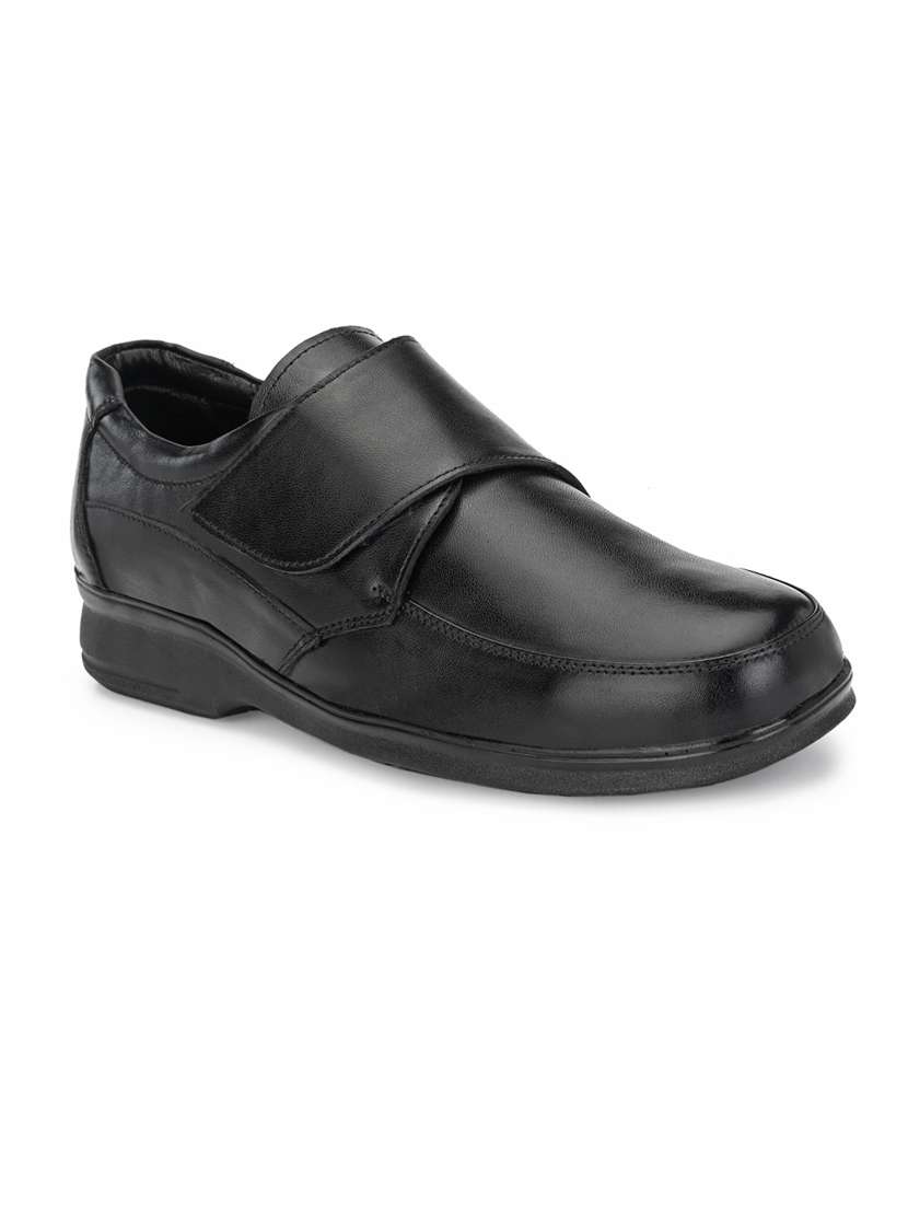 black formal slip on shoes