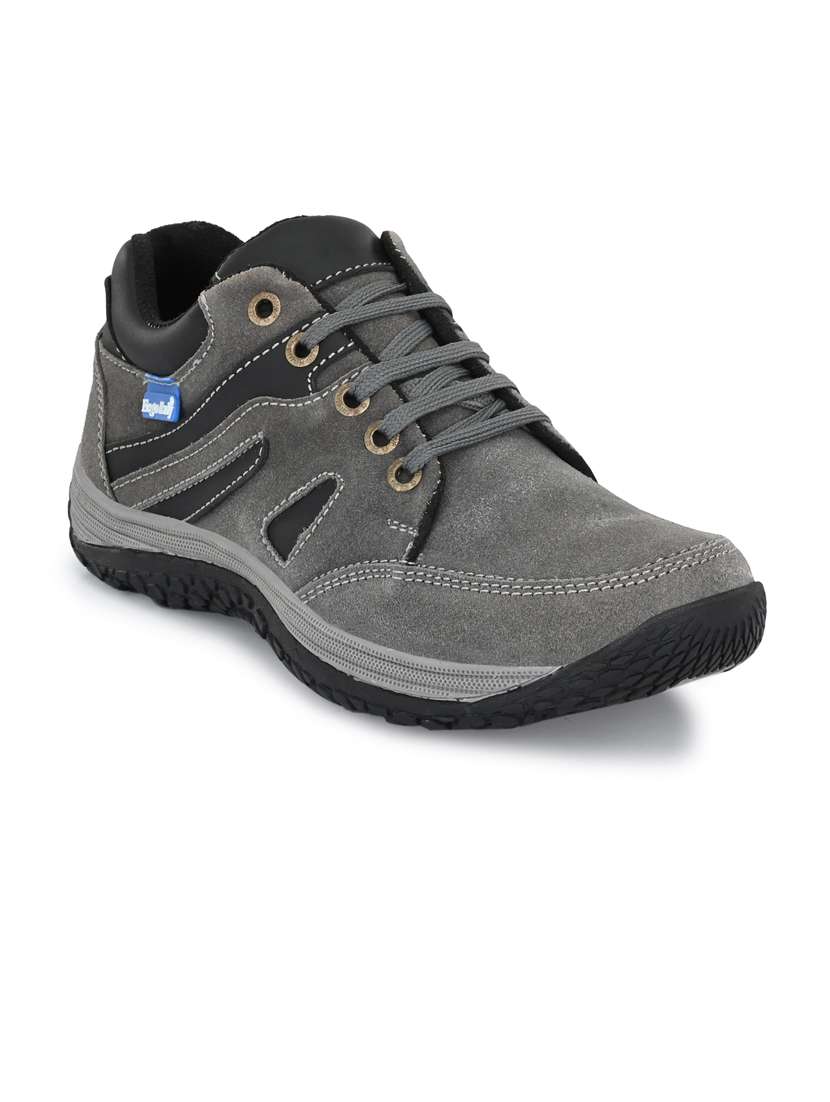 grey lace up sport shoe