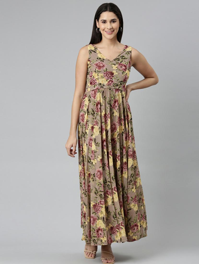 women's fit & flare floral dress