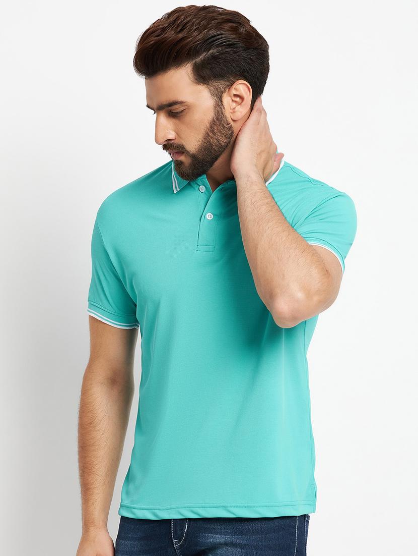 mens solid polo t-shirt