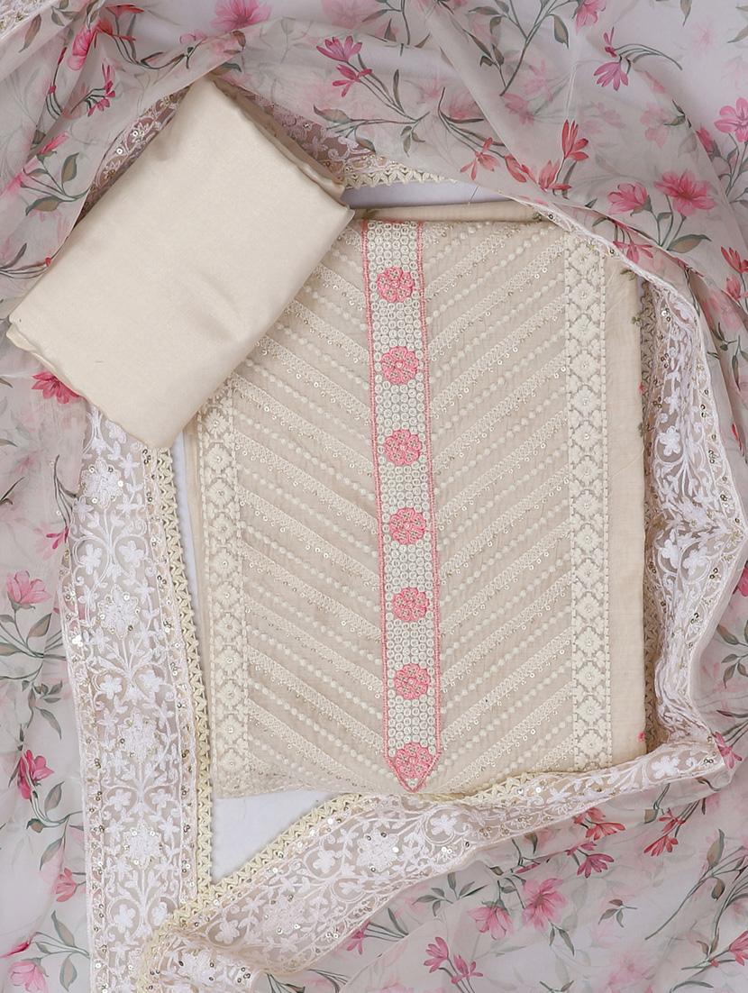 printed unstitched suit set
