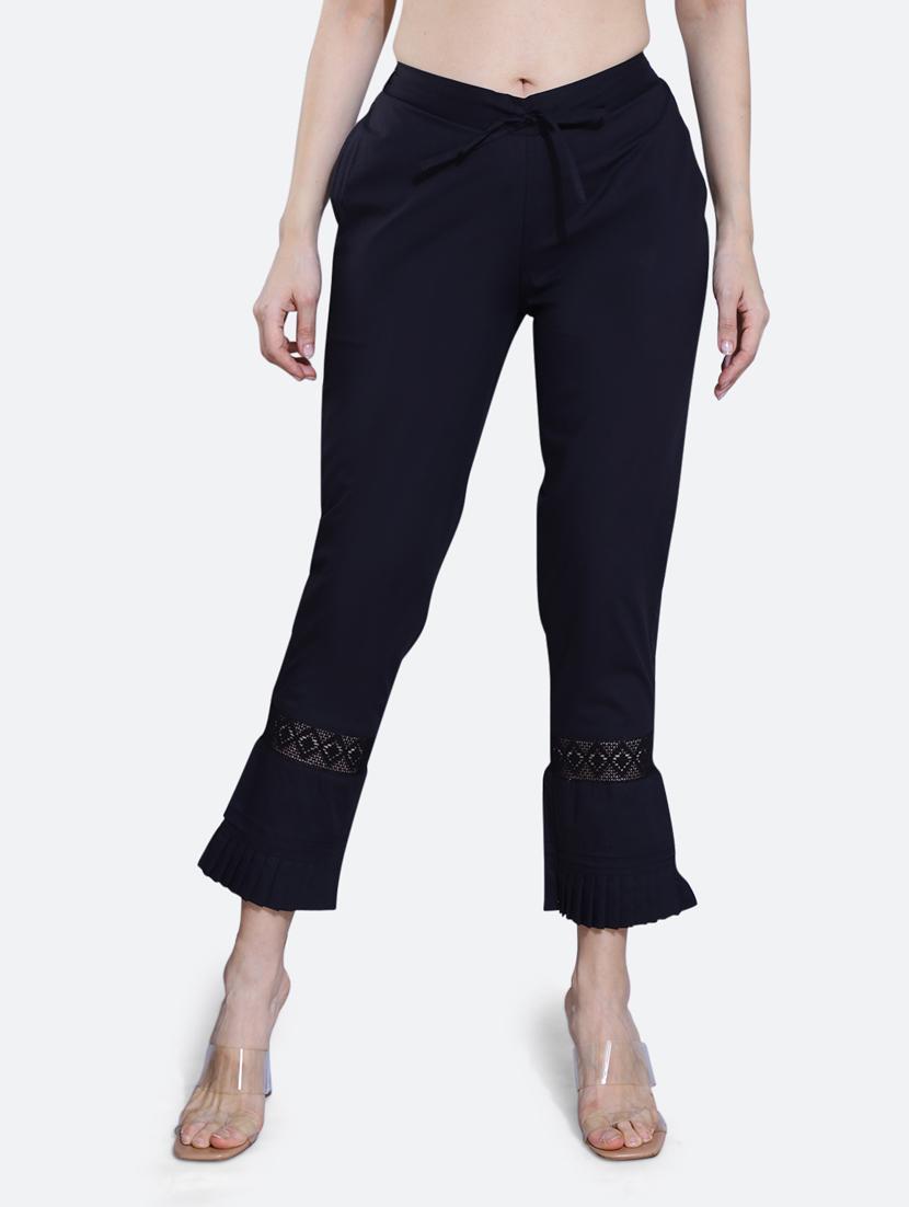 black cotton trousers