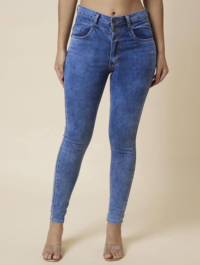 women's plain skinny fit jeans