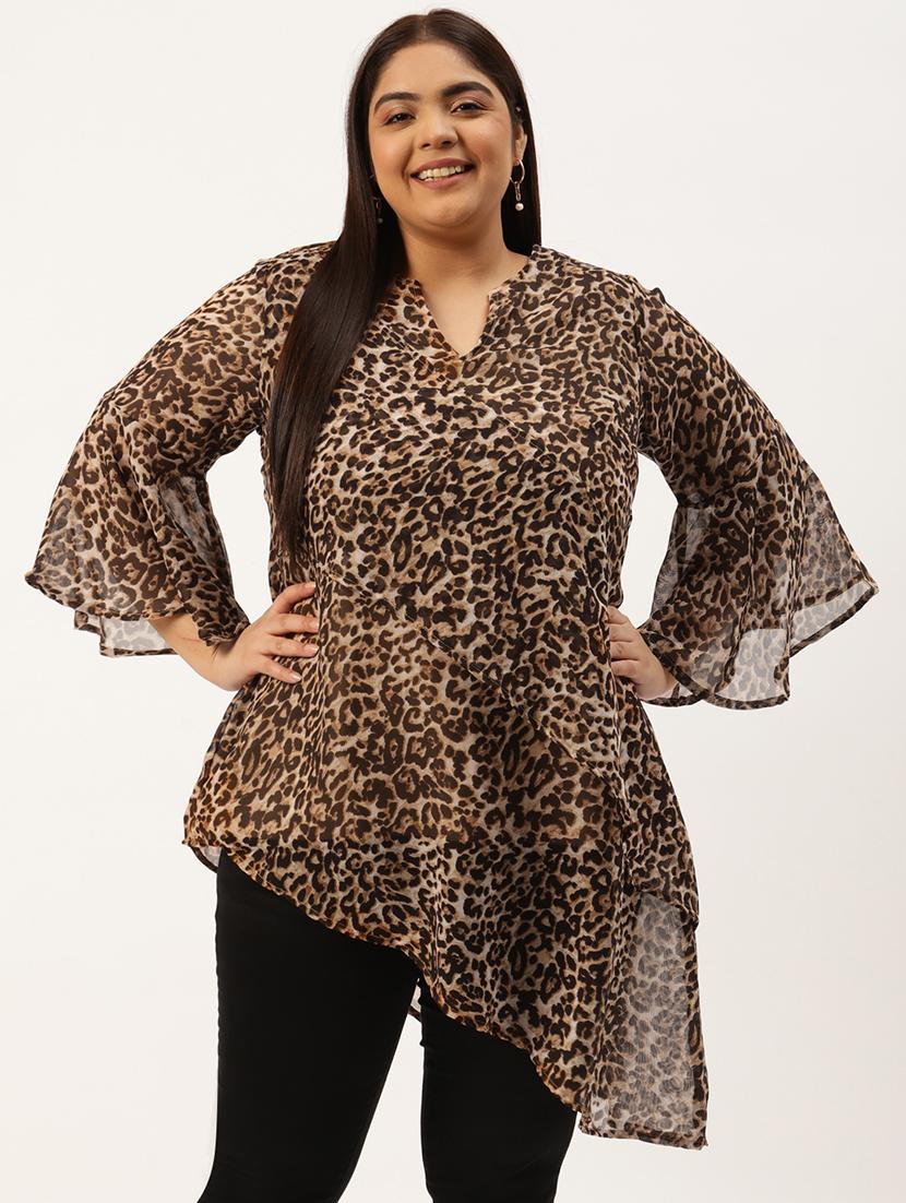 women's asymmetric notch neck top