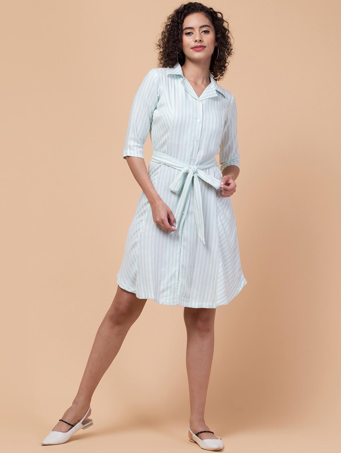 women's shirt striped dress