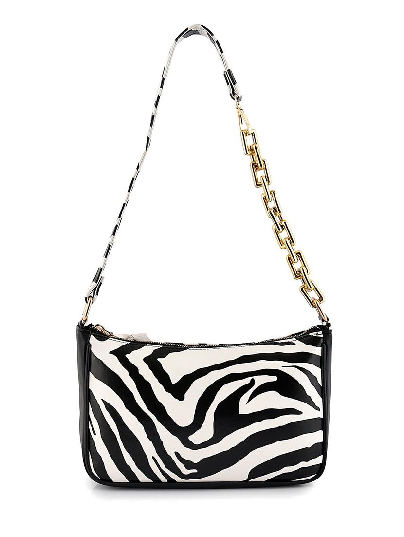 white leatherette (pu) hobo handbag