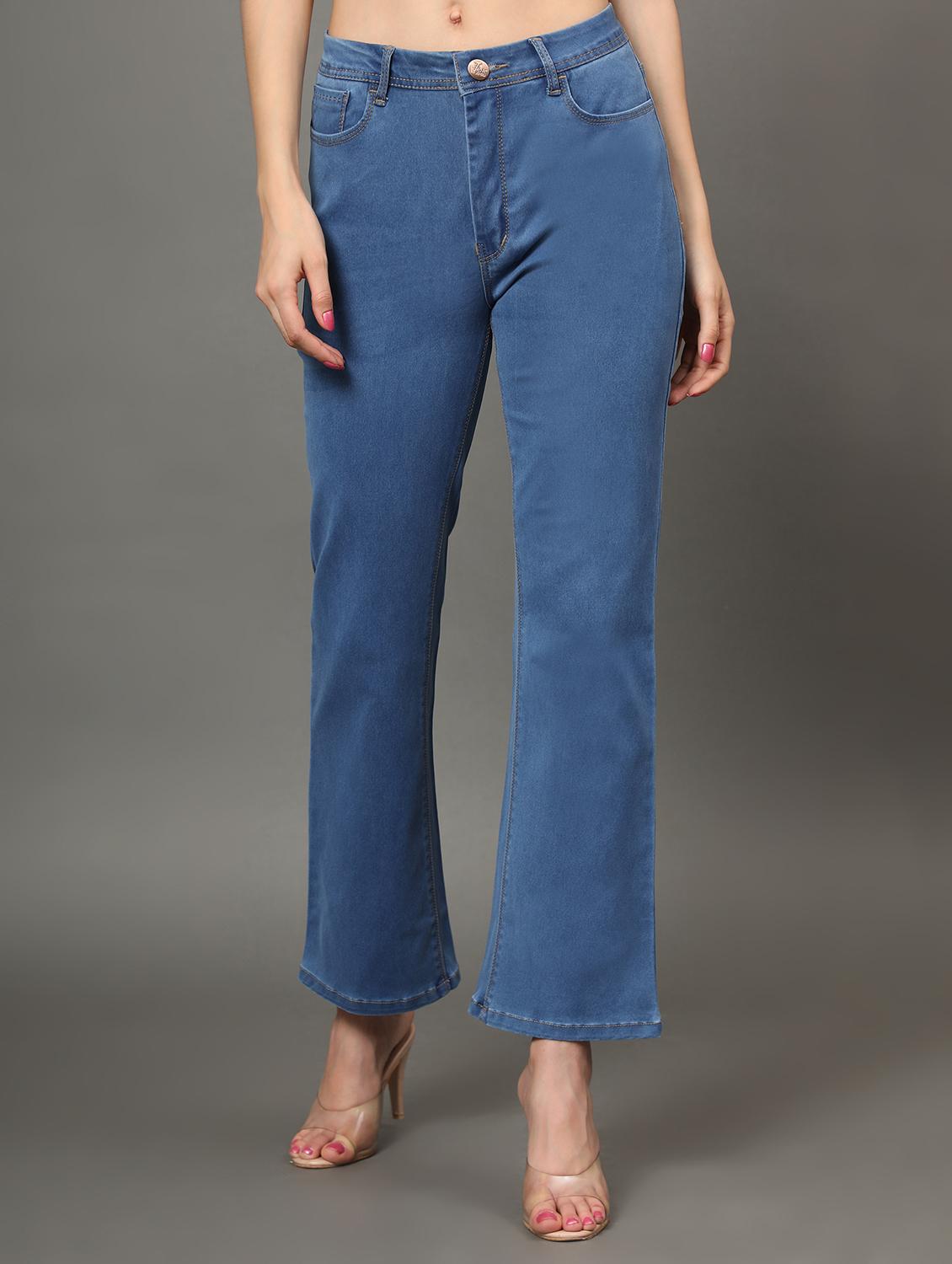 women's plain bootcut jeans