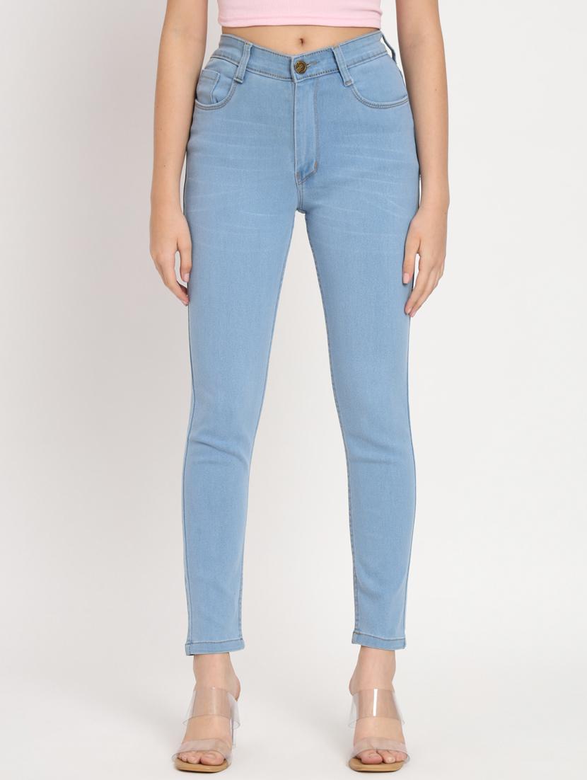 women's plain slim fit jeans