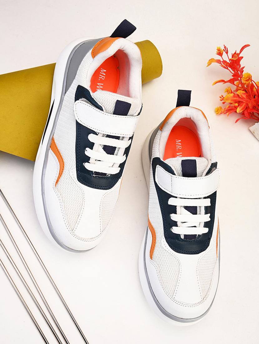 colourblocked lace up casual shoes