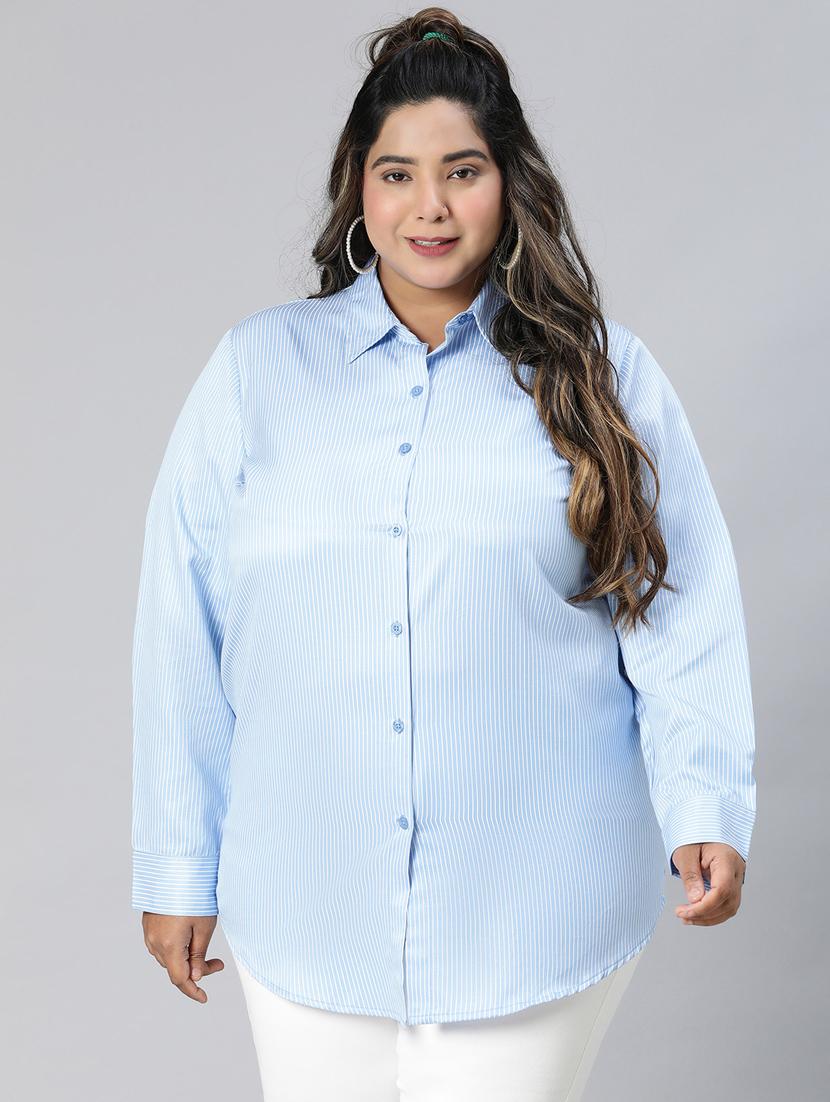 light blue cotton plus shirt