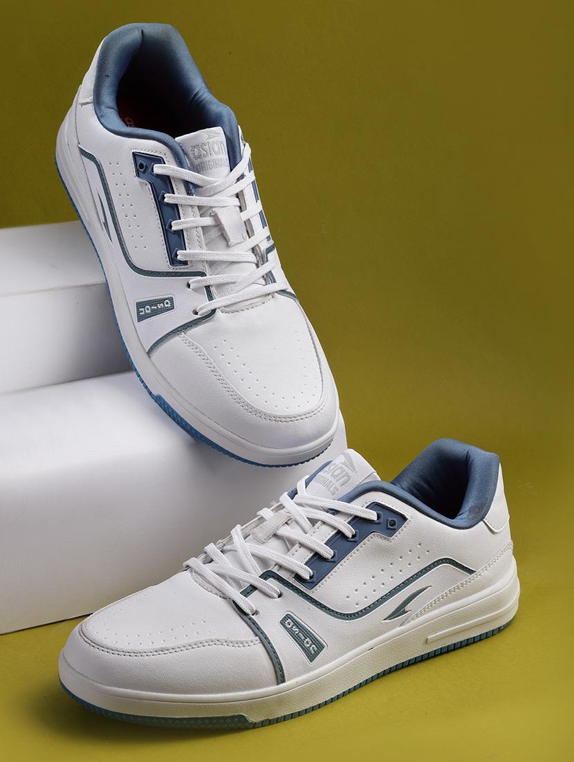 white lace up sneakers