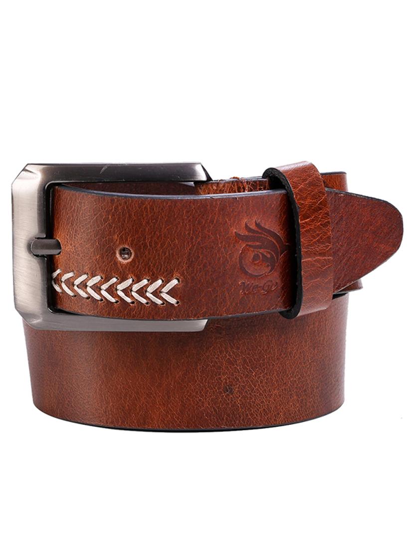 brown leather belt