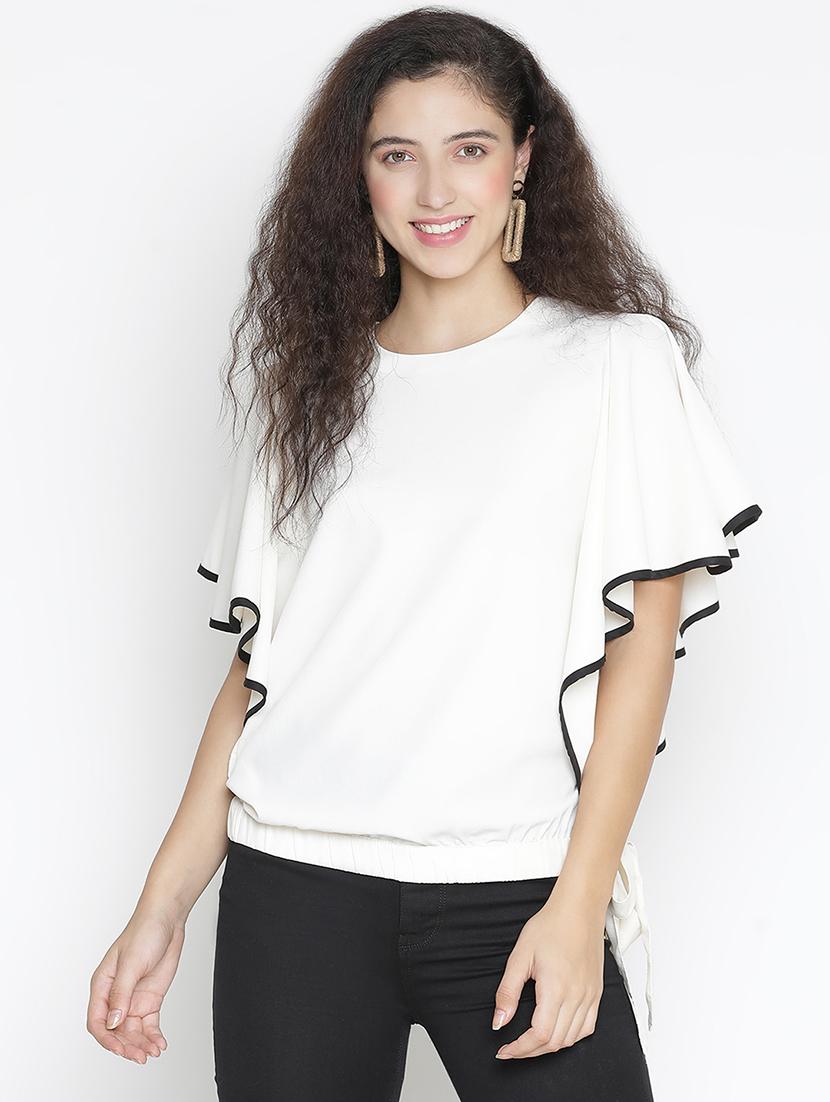 white solid regular top