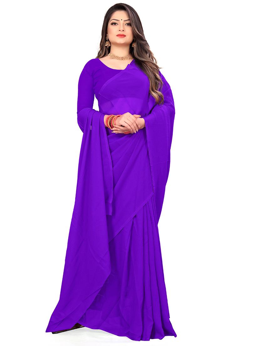 women casual wear georgette saree with blouse