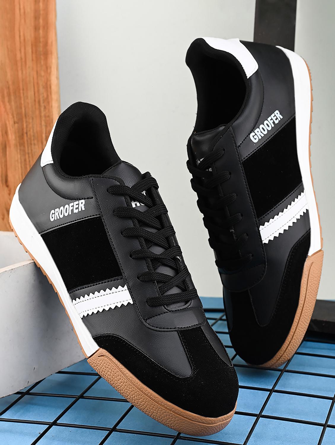 men black lace up sneaker