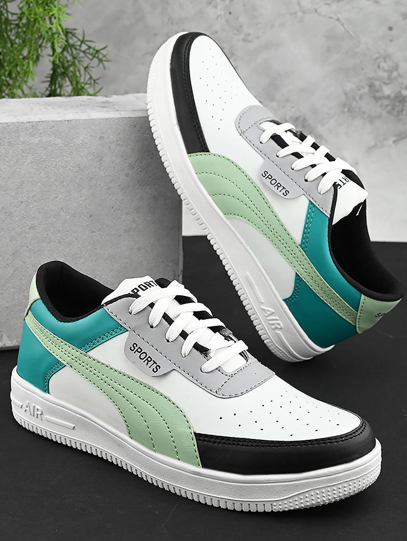 men color block lace up sneaker