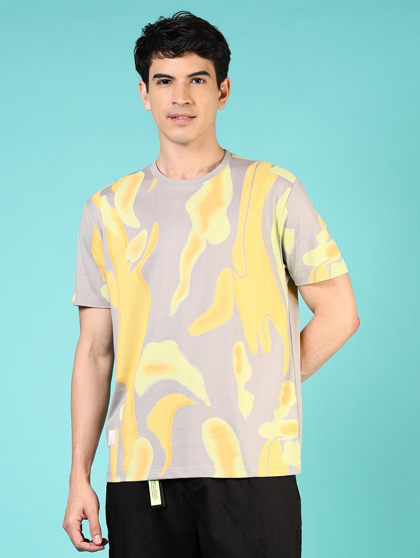 men short sleeves printed t-shirt