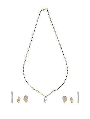two pendant sets, one mangalsutra and free chain - 31412 - Standard Image - 3